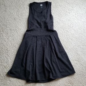 Short black "skater" dress